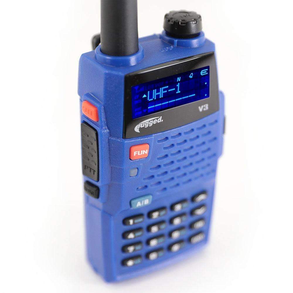 Rugged Radios V3 - Business Band Two Way Handheld Radio - Analog Only (2 Pack) V3-2-PACK