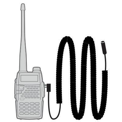 Rugged Radios Select Handheld Radios Coil Cord - Vertex Bolt On CC-VERT-B