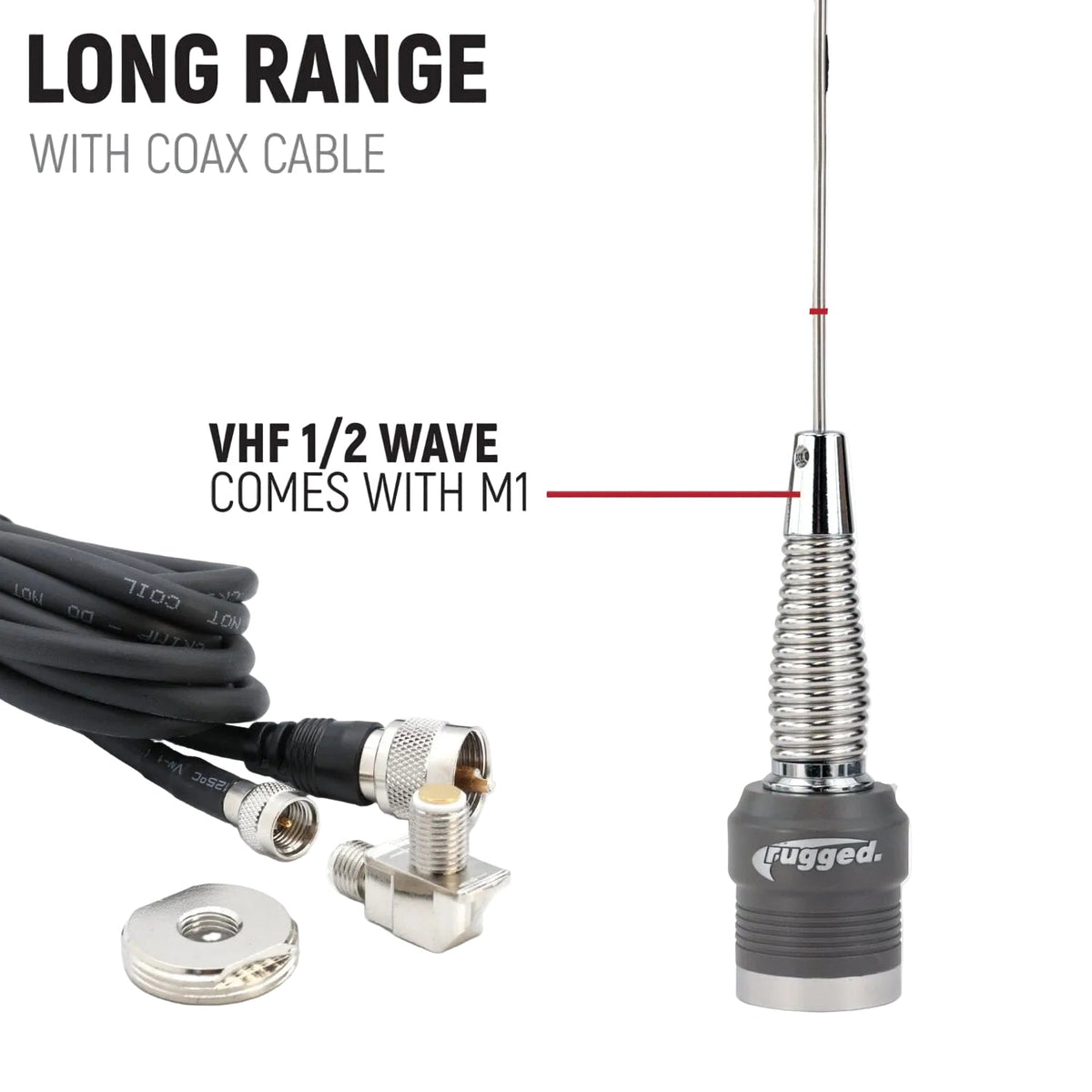 Rugged Radios STX STEREO Complete Master Communication Kit /w Intercom & 2-Way Radio - M1 VHF Business Band MCK-STX-2P-M1