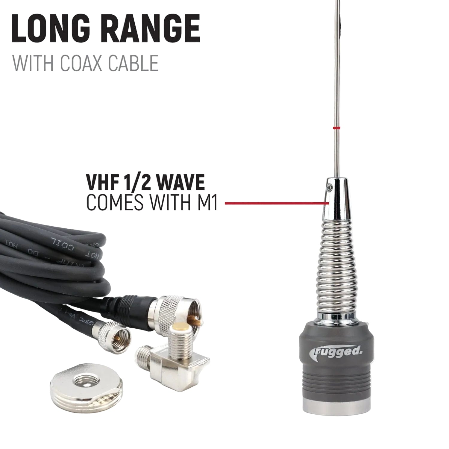 Rugged Radios STX STEREO Complete Master Communication Kit /w Intercom & 2-Way Radio - M1 VHF Business Band MCK-STX-2P-M1