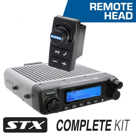 Rugged Radios STX STEREO Remote Head Complete Master Communication Kit /w Intercom & 2-Way Radio - G1 GMRS MCK-STX-RS-2P-G1