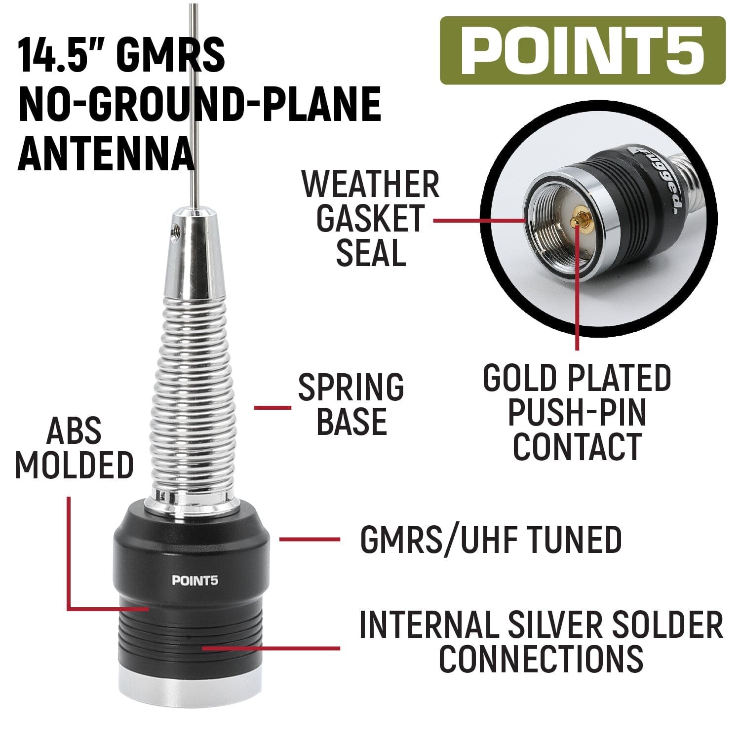 Rugged Radios Toyota Tundra Two-Way GMRS Mobile Radio Kit - Rambler G4 TK1-G4