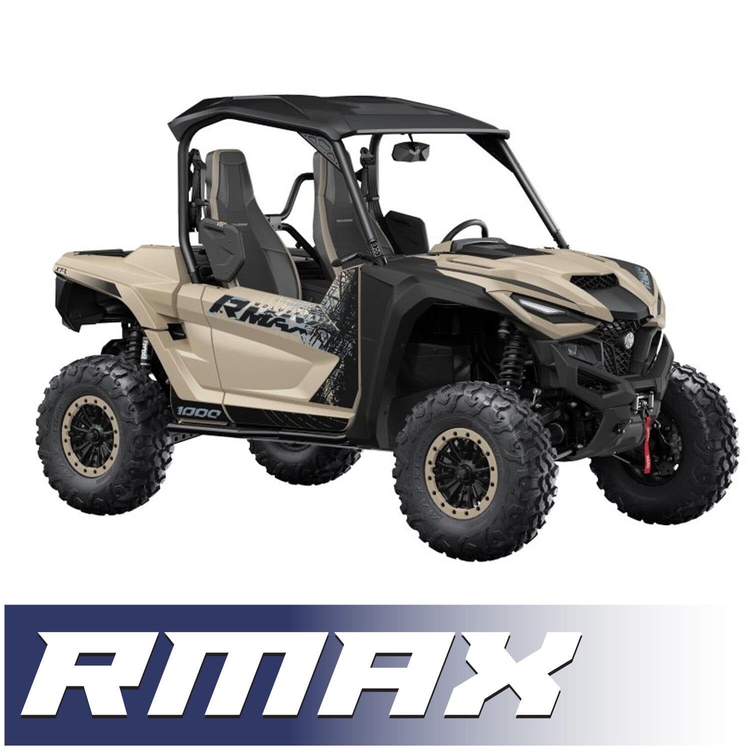 Rugged Radios Yamaha Wolverine RMAX Complete Communication Kit /w Rocker Switch Bluetooth Intercom & 2-Way Radio - STX Stereo Remote Head / M1 VHF Business Band RMAX-STX-RS-M1-HK