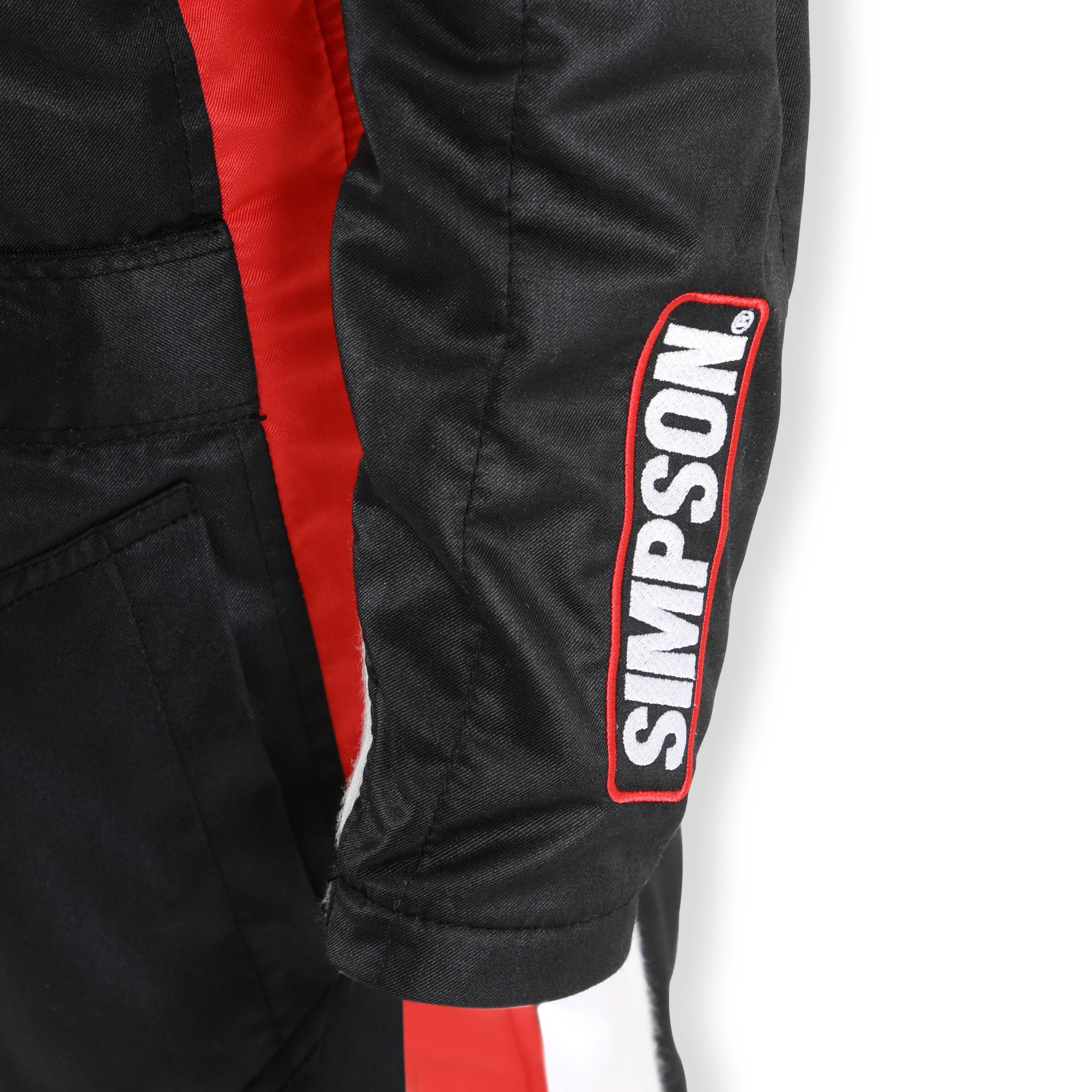 Simpson SC02101 Simpson Supercoil Racing Suit - Black/White/Red