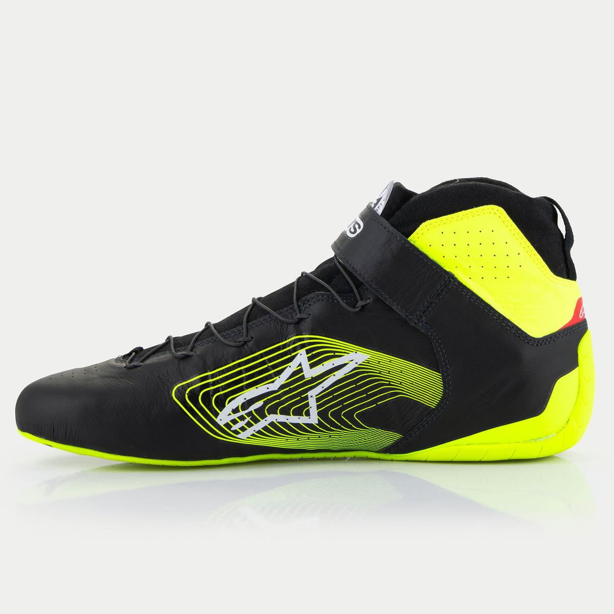 Alpinestars Tech-1 Z V3 Shoes - Black/Yellow Fluo