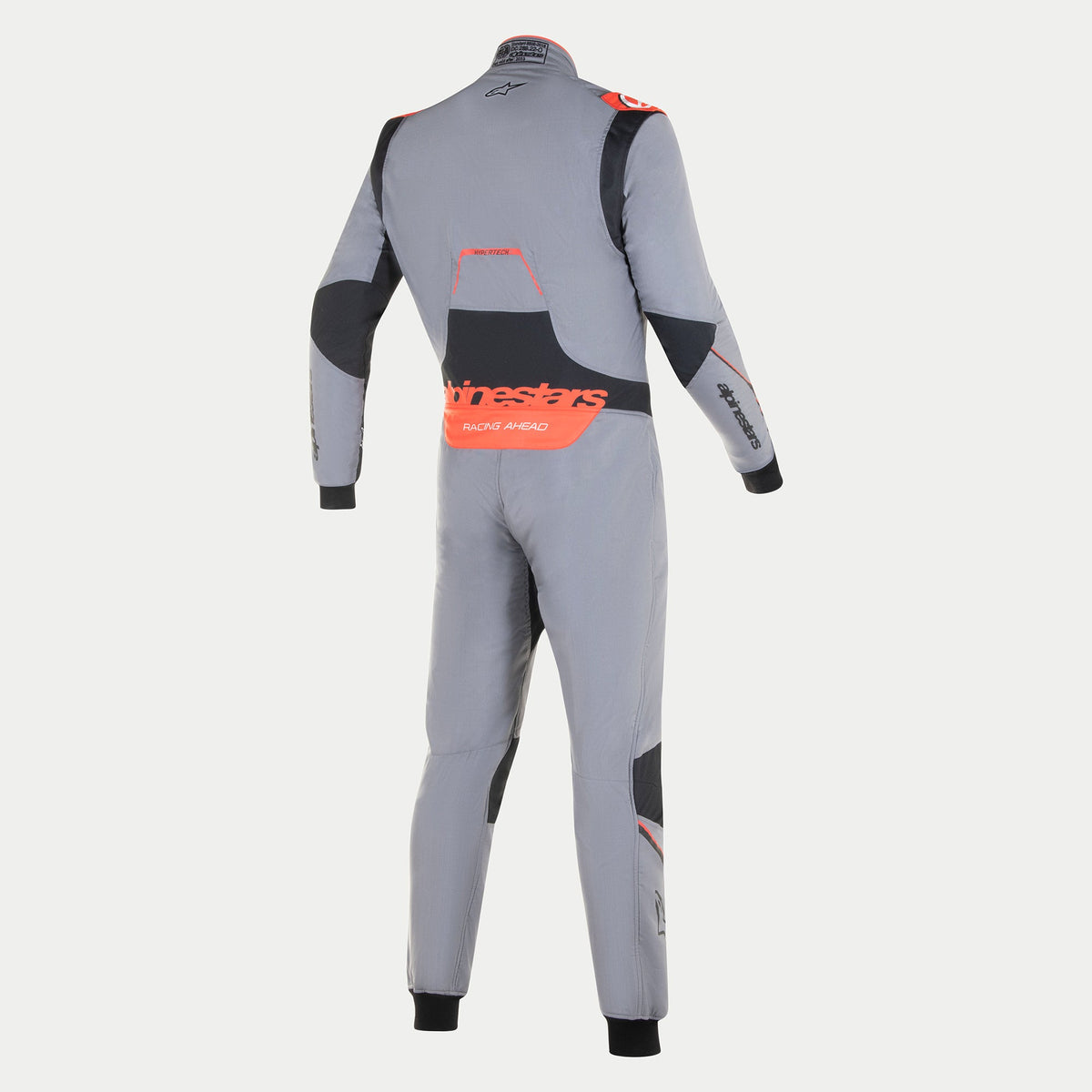 Alpinestars Hypertech V3 Suit FIA - Mid Gray/Black/Red Fluo