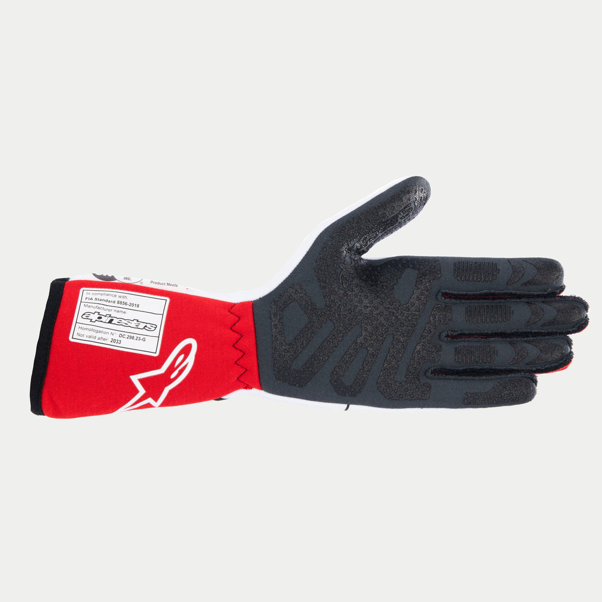Alpinestars Tech-1 Race V4 Gloves - White/Red