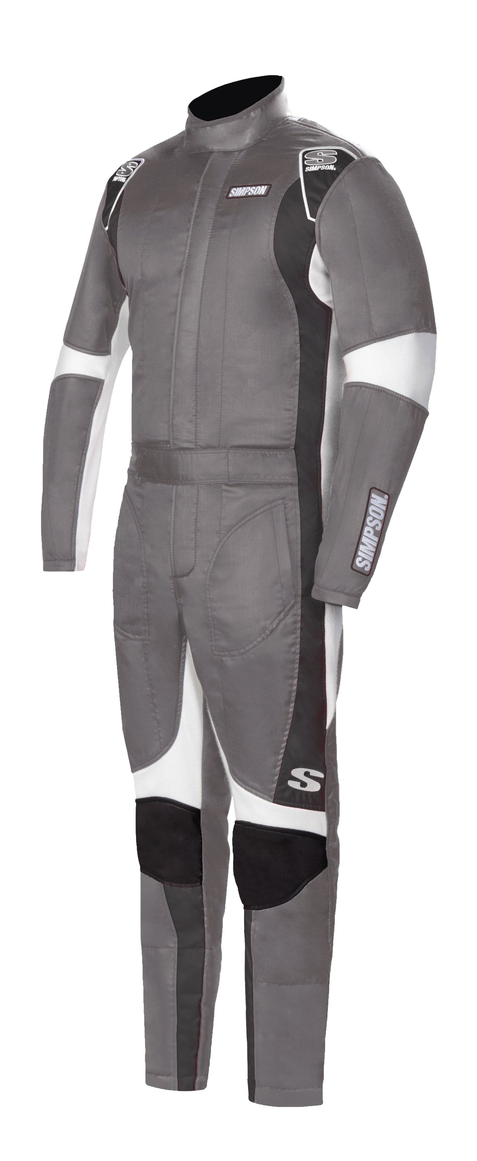 Simpson Supercoil Racing Suit - Alloy/Black/White