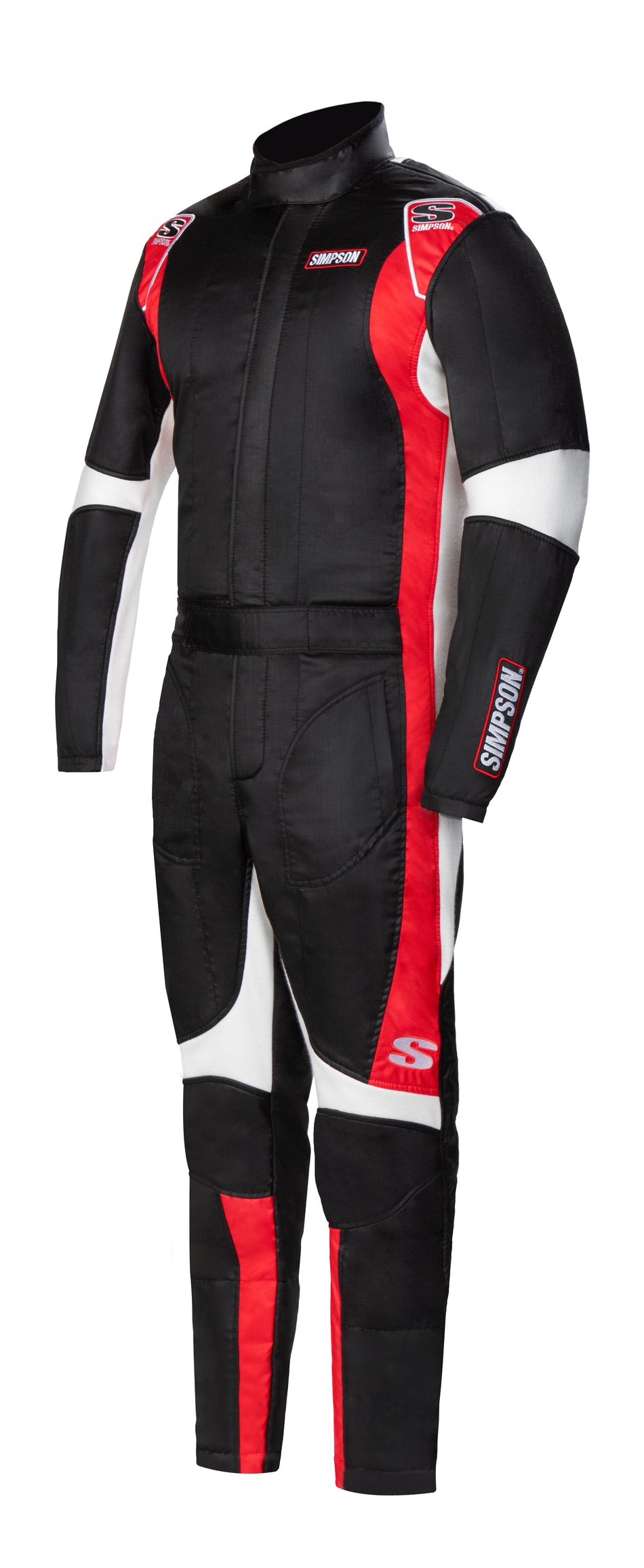 Simpson Supercoil Racing Suit - Black/White/Red