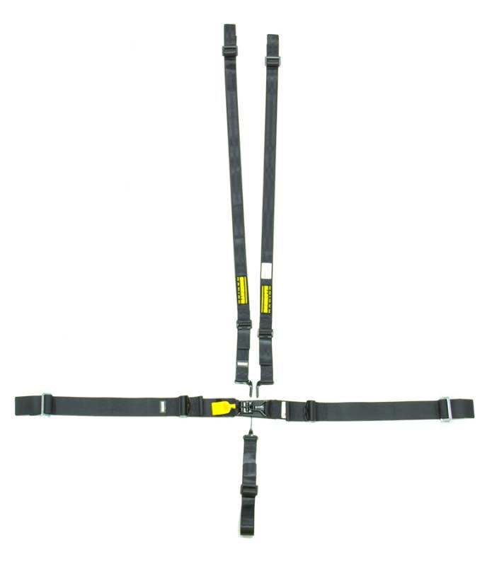 Schroth 5-Point Latchlink III Harness System - Pull Up - V-Type - 2" Shoulder - Black