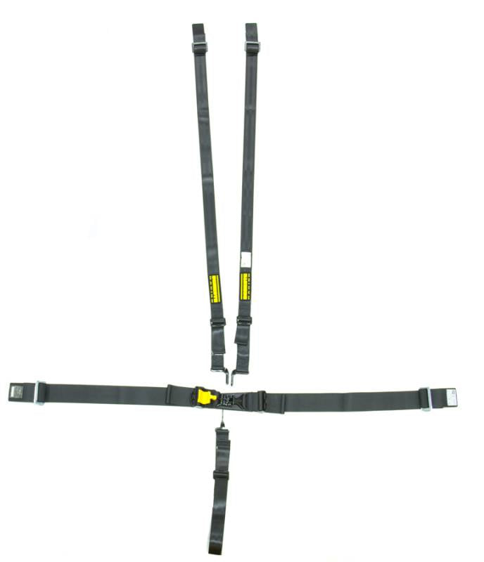 Schroth 5-Point Latchlink III Harness System - Pull Down - Sub-belt Adjuster - V-Type - 2" Shoulder - Black