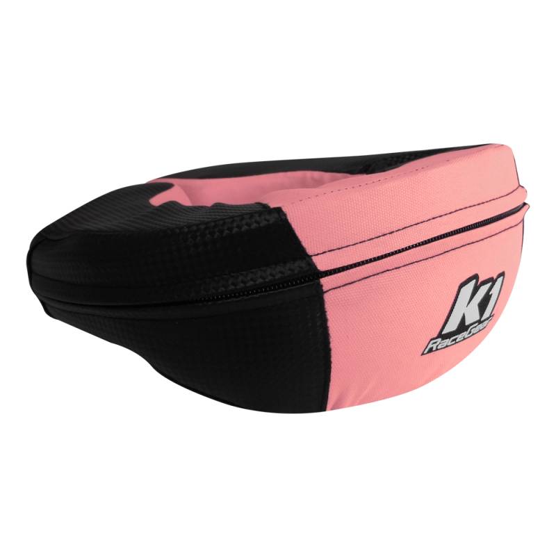K1 RaceGear Junior Carbon-Look Neck Support - Carbon/Pink