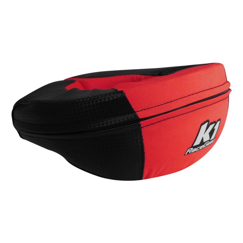 K1 RaceGear Junior Carbon-Look Neck Support - Carbon/Red