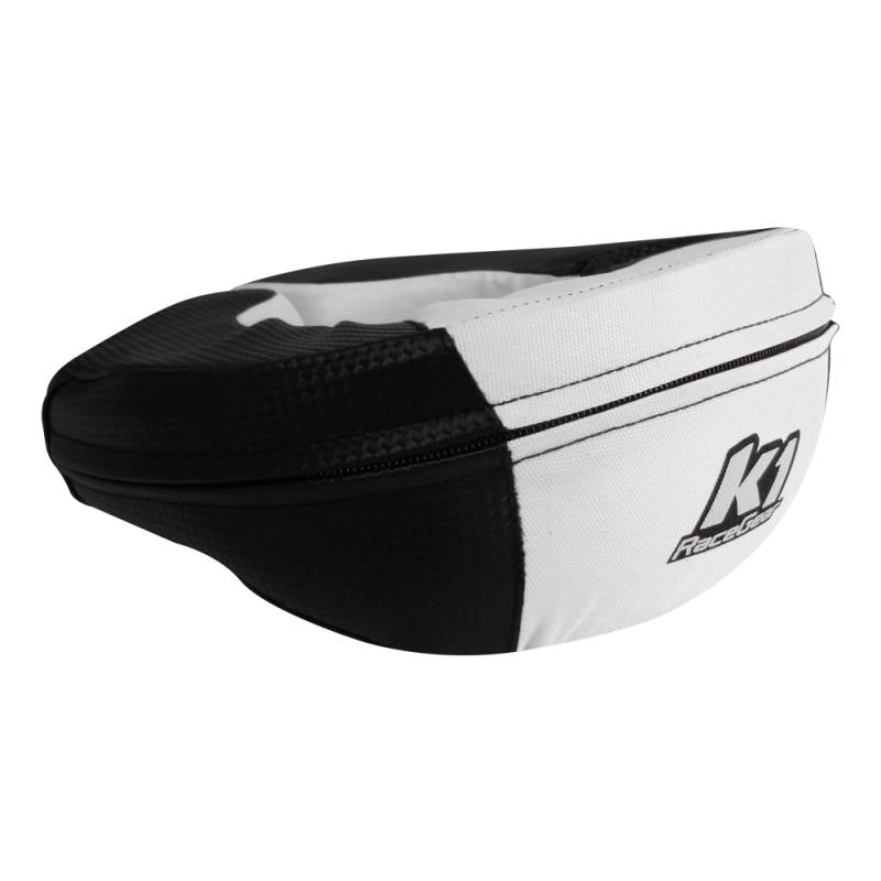 K1 RaceGear Junior Carbon-Look Neck Support - Carbon/White