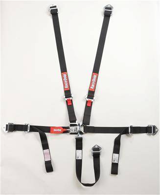RaceQuip Jr. Dragster/Quarter Midget 5-Point Harness Set - Black