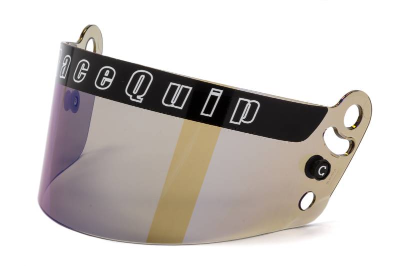 RaceQuip Blue Iridium Helmet Shield - Fits RaceQuip Pro 15/ Pro Series Helmets Only