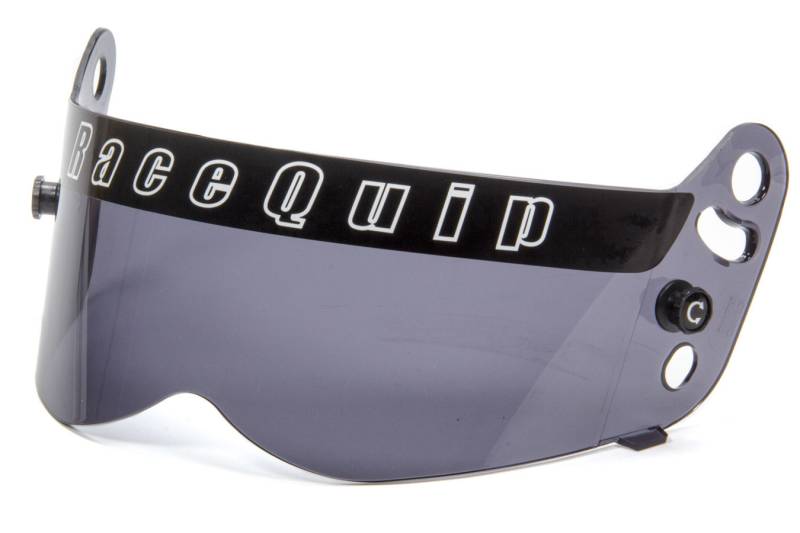 RaceQuip Dark Smoke Helmet Shield - Fits RaceQuip Vesta Helmets Only