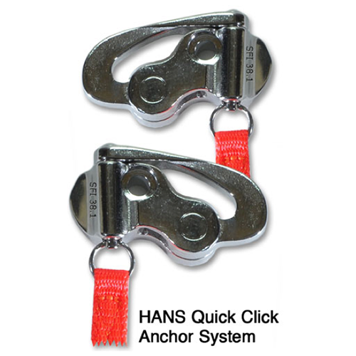 HANS Device Quick Click Anchor Set - SA2015 Helmets & Up