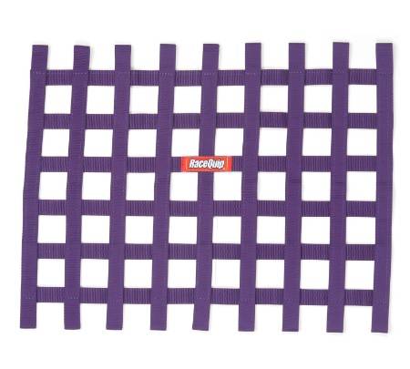 RaceQuip Ribbon Window Net - Purple - 18" x 24" - Non-SFI