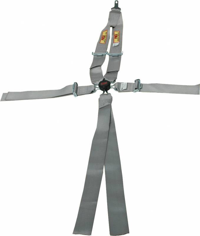 RCI 5-Point Cam Lock Platinum Series Racing Harness - Pull Down Adjust - V-Type Shoulder Harness - Bolt-In - Platinum