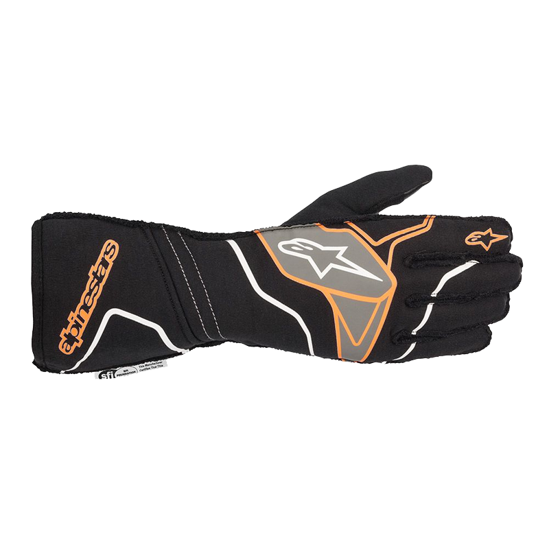 Alpinestars Tech 1-ZX v2 Glove - Black/Orange Fluo