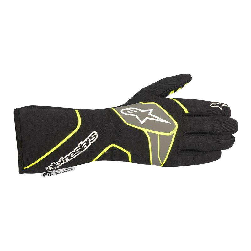 Alpinestars Tech 1 Race v2 Glove - Black/Yellow Fluo