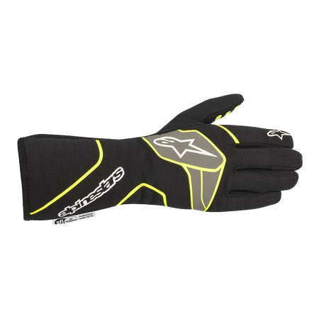 Alpinestars Tech 1 Race v2 Glove - Black/Yellow Fluo