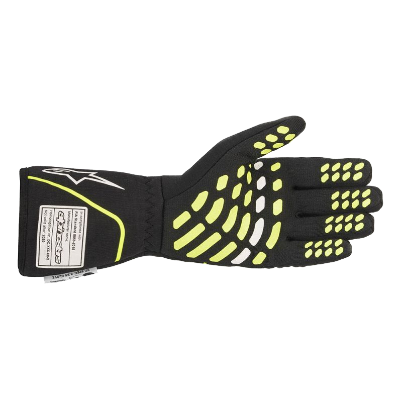 Alpinestars Tech 1 Race v2 Glove - Black/Yellow Fluo