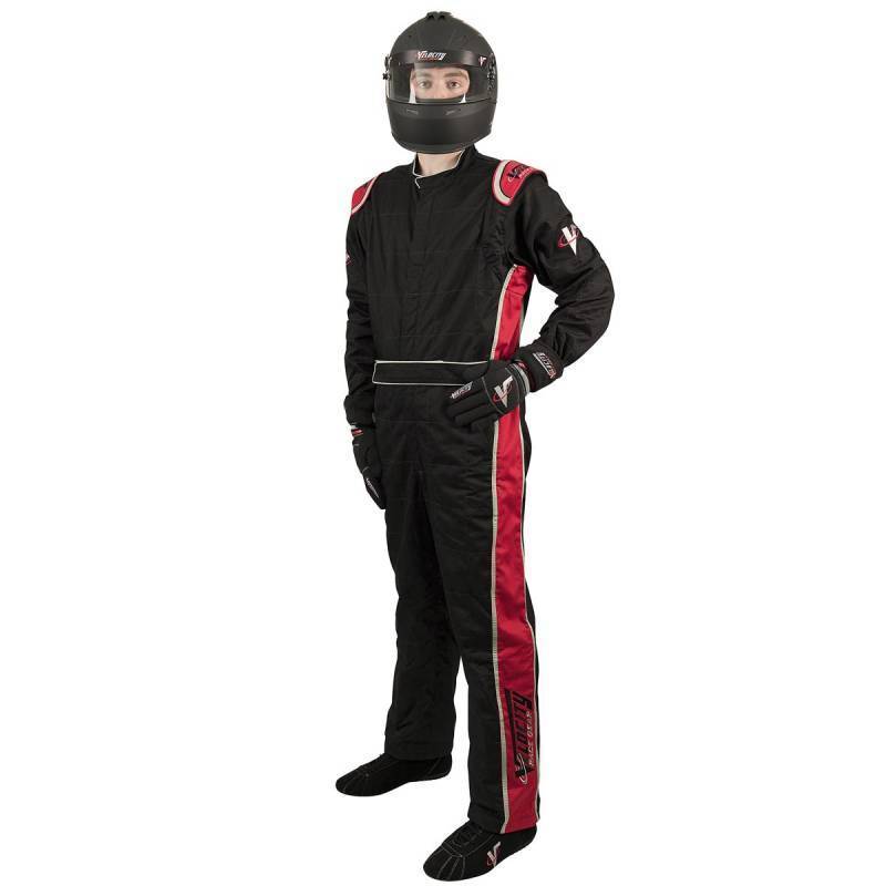 Velocity 5 Race Suit - Black/Red