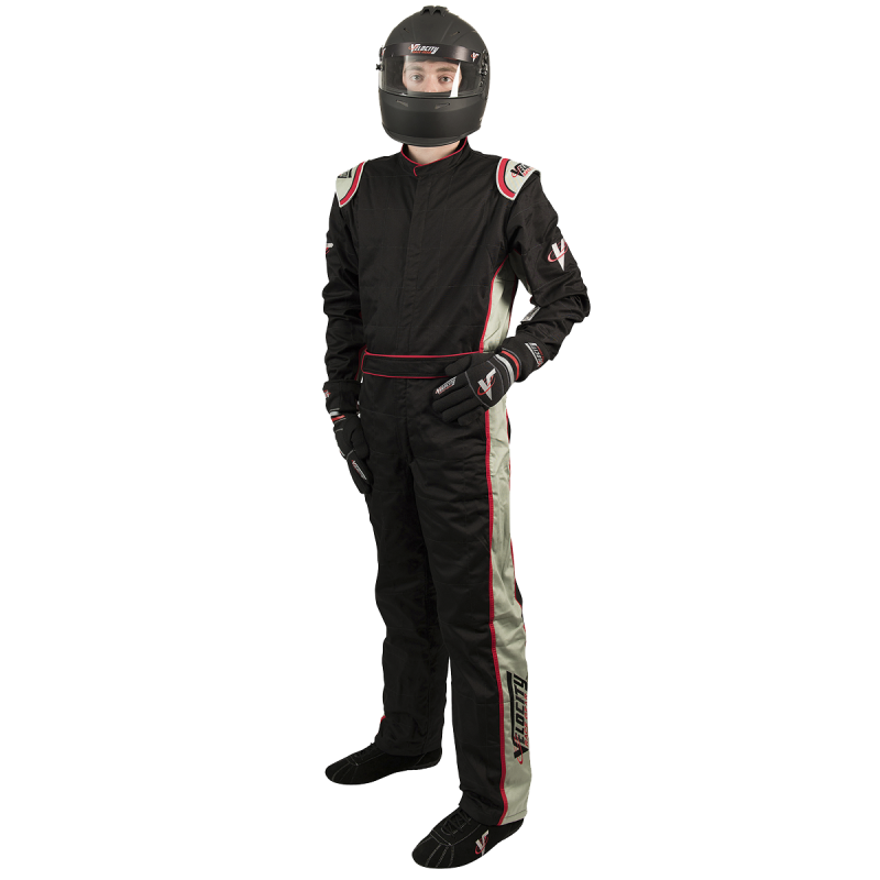 Velocity 5 Race Suit - Black/Silver