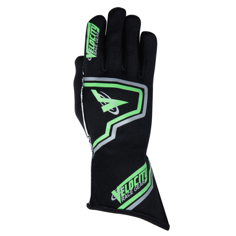 Velocity Fusion Glove - Black/Fluo Green/Silver