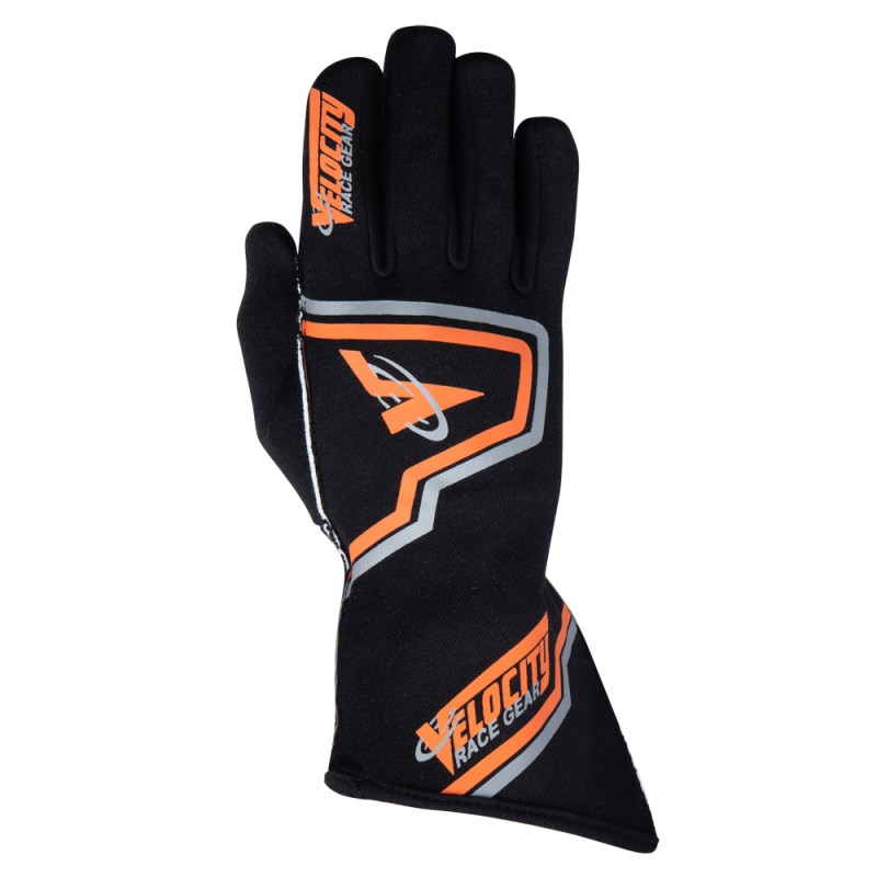 Velocity Fusion Glove - Black/Fluo Orange/Silver