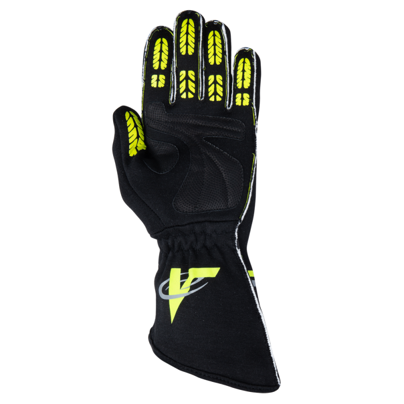 Velocity Fusion Glove - Black/Fluo Yellow/Silver