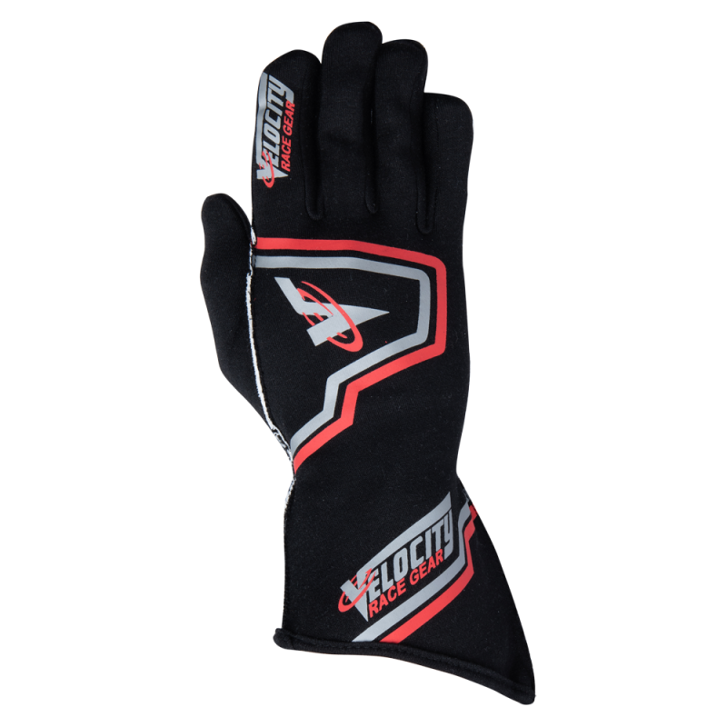 Velocity Fusion Glove - Black/Silver/Red