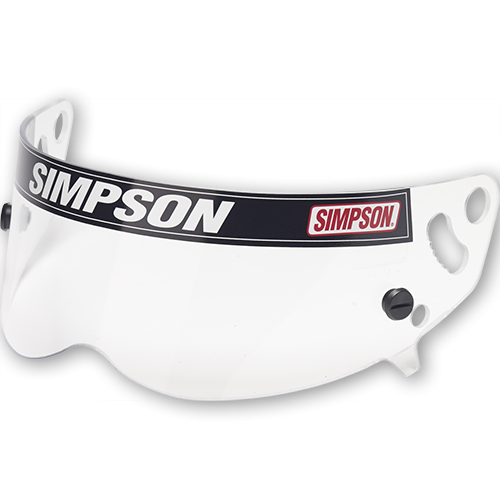 Simpson Helmet Shield - Diamondback/Speedway RX/X-Bandit Helmet - Snell SA2010/15 - Smoke