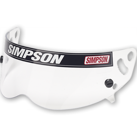 Simpson Helmet Shield - Diamondback/Speedway RX/X-Bandit Helmet - Snell SA2010/15 - Smoke