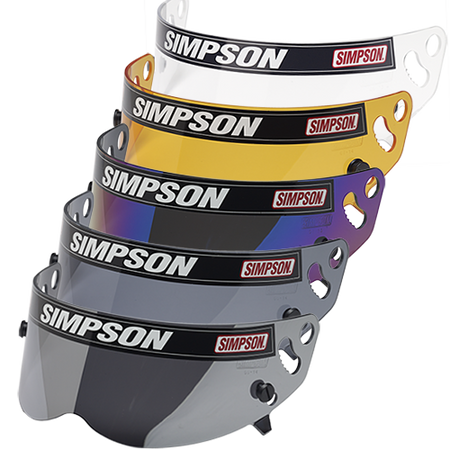 Simpson Helmet Shield - Diamondback/Speedway RX/X-Bandit Helmet - Snell SA2010/15 - Amber