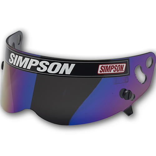 Simpson Helmet Shield - Diamondback/Speedway RX/X-Bandit Helmet - Snell SA2010/15 - Silver
