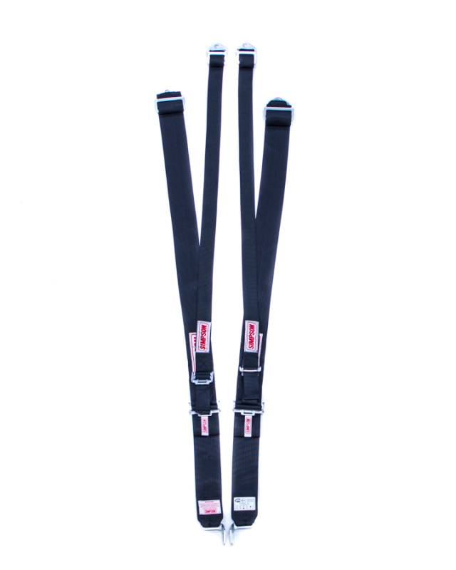 Simpson Latch & Link Shoulder Harness w/ HANS/HNR Top Strap - Wrap Around - Black