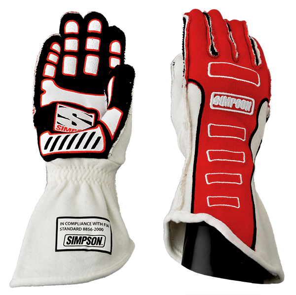 Simpson Competitor Glove - External Seam - Red