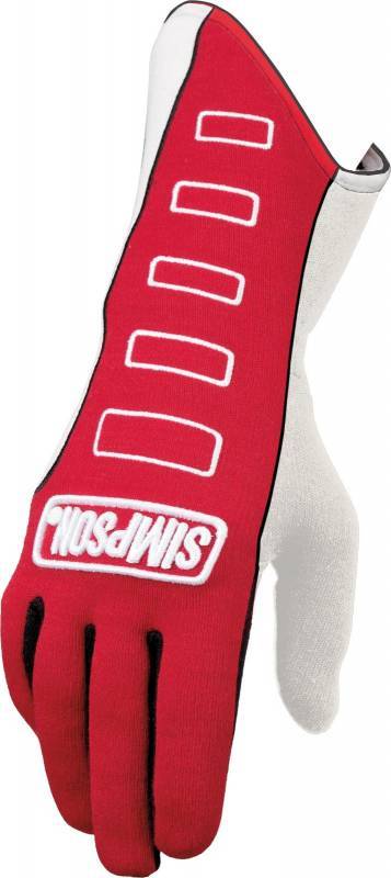 Simpson Competitor Glove - External Seam - Red