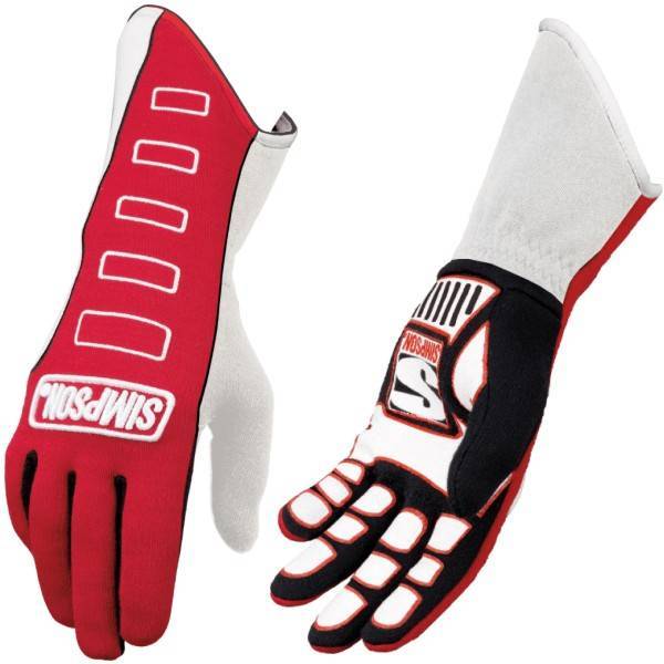 Simpson Competitor Glove - External Seam - Red