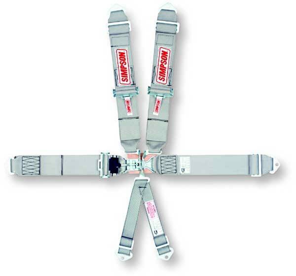 Simpson 6-Point Platinum Series Latch & Link Harness - Individual Harness - Pull Down - Bolt-In Lap Belt w/ No Left Side Adjuster