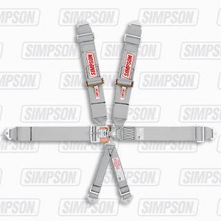 Simpson 6-Point Platinum Series Latch F/X Harness - Pull Down - Bolt-In - NASCAR Approved w/ No Left Side Adjuster