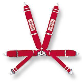 Simpson 6-Point Formula Car Camlock Harness - Bolt-In - Pull Up - Platinum