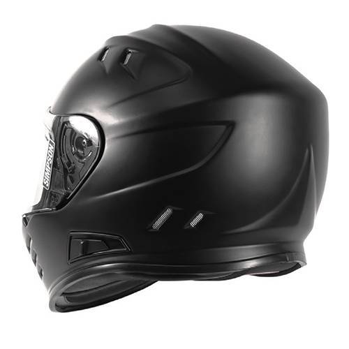 black simpson football helmet Ghost Bandit Three shell sizes for optimum outer profile Simpson Ghost Bandit Helmet Flat