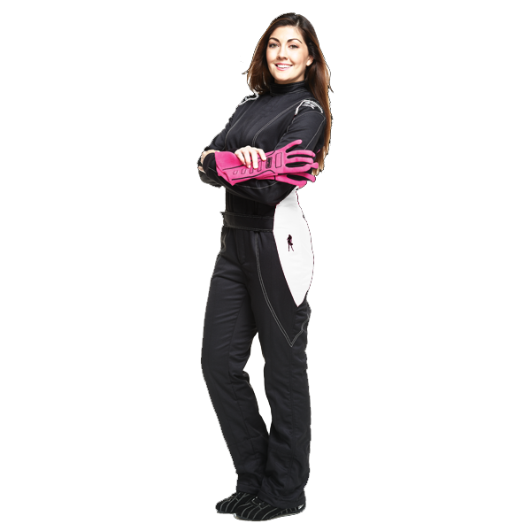 Simpson Vixen II Women's Racing Suit - Black/White