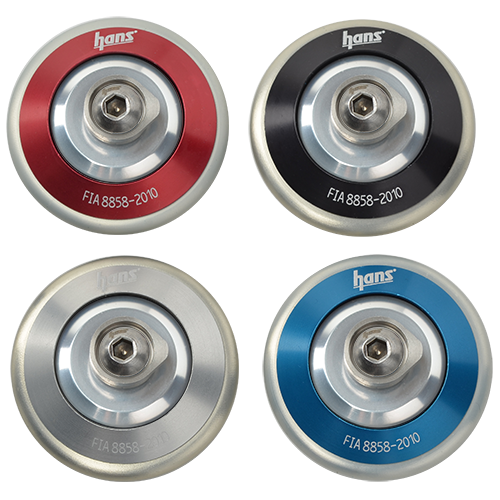 HANS Device Post Anchor Collar Helmet Attachment Kit - Pro - SA2015 Helmet & Up - Red