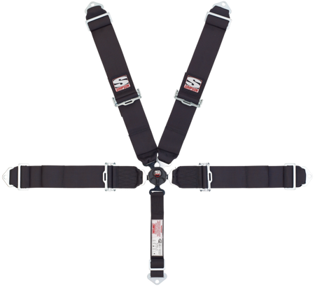 Simpson Sport 5-Point Camlock Harness - Individual Harness - 55" Bolt-In Seat Belt - Pull Down - Blue