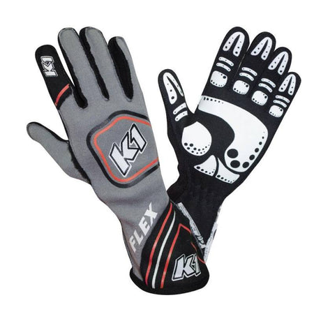 K1 RaceGear Flex Glove - Black/Gray/Red